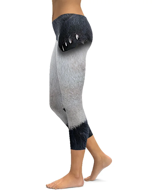Panda Skin Capris Dapper Women's 1920S