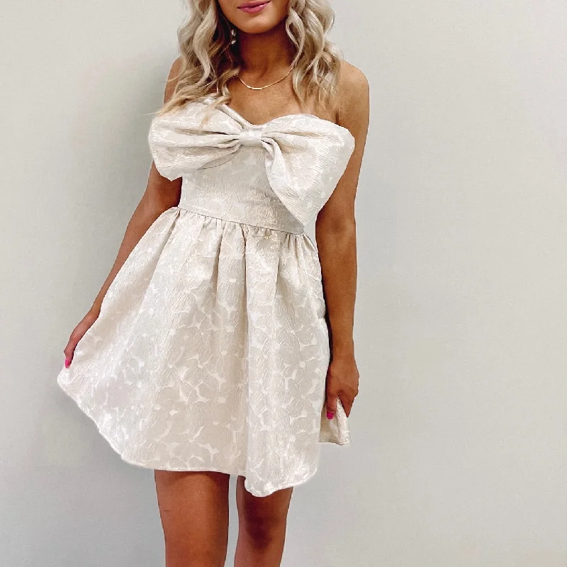 Gold Bow Dress Country