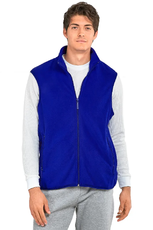 KNOCKER MEN'S POLAR FLEECE VEST (PF1500_R.BLUE) Earthy Women's Hemp - based