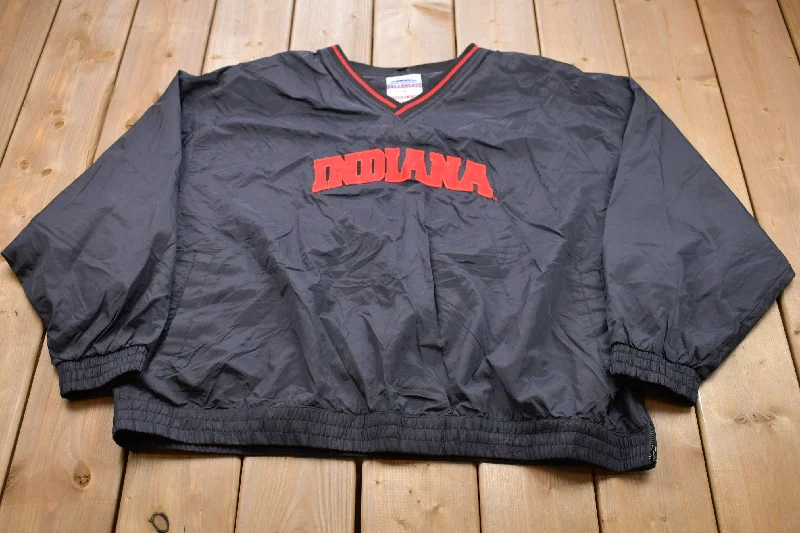 Vintage 1990s University Of Indiana Windbreaker Jacket Sustainable Organic