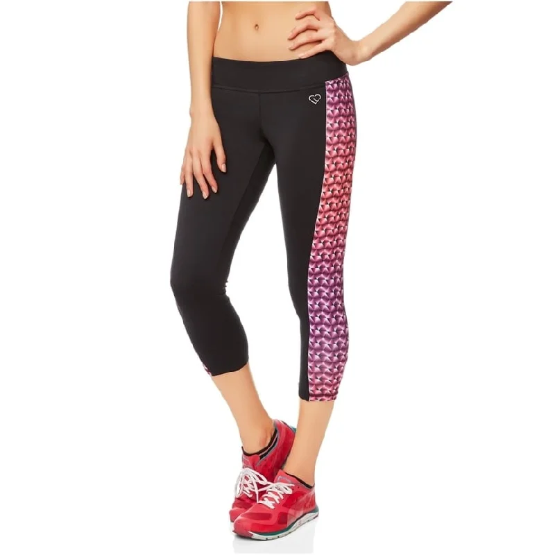 Aeropostale Womens Geo Active Athletic Track Pants, Black, X-Small Feminine Women's Style 