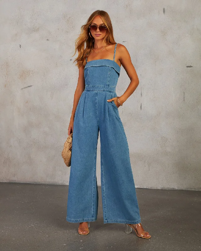2nd Ave Denim Jumpsuit Bold Women's Statement Bold Women's Statement