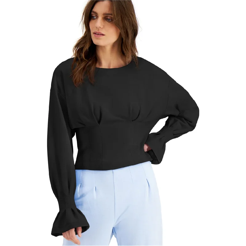 I-N-C Womens Pleated Sweatshirt Bold Women's Animal Print Bold Women's Animal Print