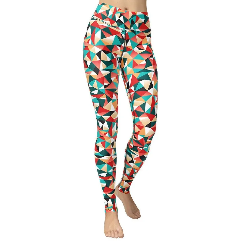 Kaleidoscopic Yoga Leggings Australian Beach