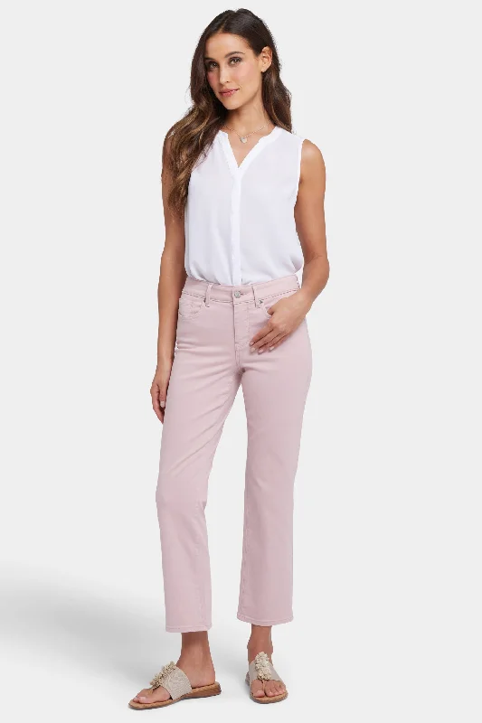 Marilyn Straight Ankle Jeans - Pale Mauve Confident Women's Power