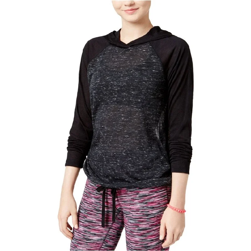 Material Girl Womens Active Cut-Out Hoodie Sweatshirt garde