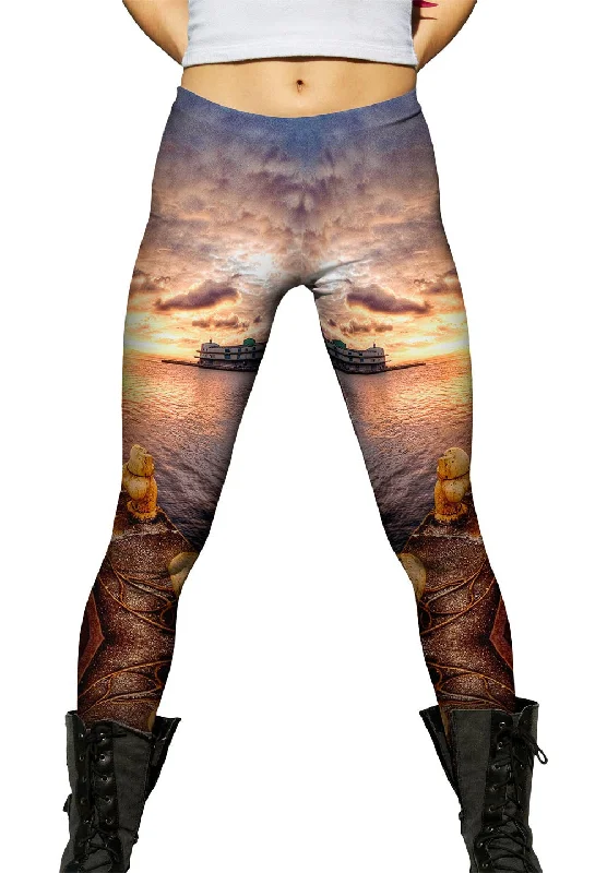 Sunset Dock Port Elegant Women's Formal 
