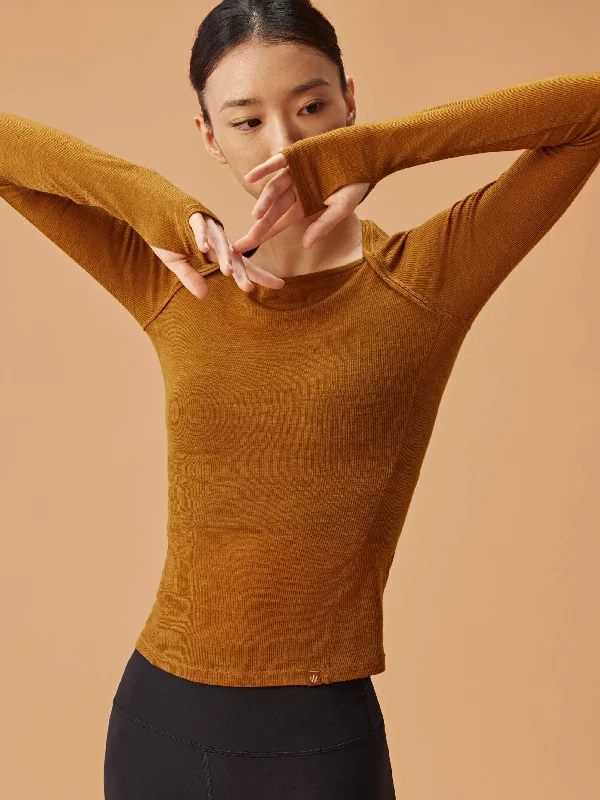 NEIWAI ACTIVE X NYCB Ballet Wool Ribbed Top Modern Women's  Modern Women's 