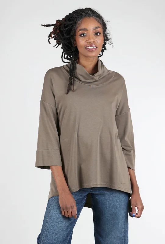 Fiona Tunic, Chocolate Chip Polished Women's Silk Polished Women's Silk