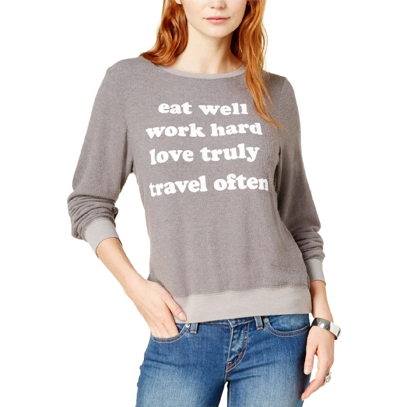 Dream Scene Womens Eat Well Sweatshirt, Grey, Medium Minimalist Women's Casual Minimalist Women's Casual Dream Scene Womens Eat Well Sweatshirt, Grey, Medium Minimalist Women's Casual Minimalist Women's Casual