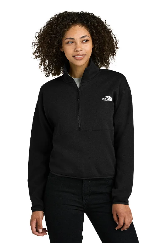 The North Face Womens Double Knit 1/4 Zip Fleece Jacket - Black - New Hip Women's Urban The North Face Womens Double Knit 1/4 Zip Fleece Jacket - Black - New Hip Women's Urban