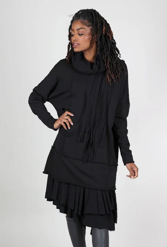Vivienne Oversized Dress, Black Feminine Women's Soft 