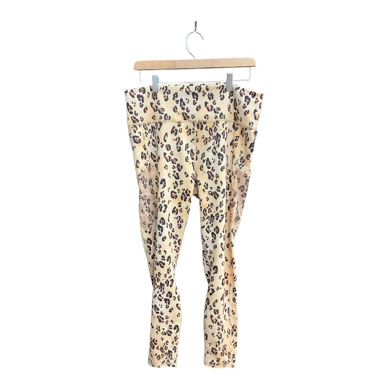Athletic Leggings By Fabletics In Animal Print, Size: Xxl Cozy Women's Winter Cozy Women's Winter