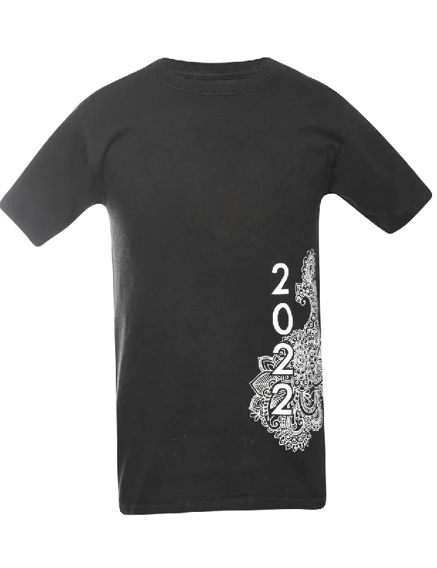 2000s Island Pacific Academy Printed T-shirt - S Luxurious Women's High -  end Luxurious Women's High -  end