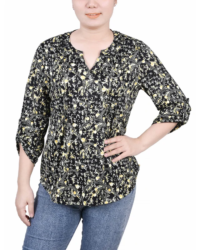 Navy Gold Damask