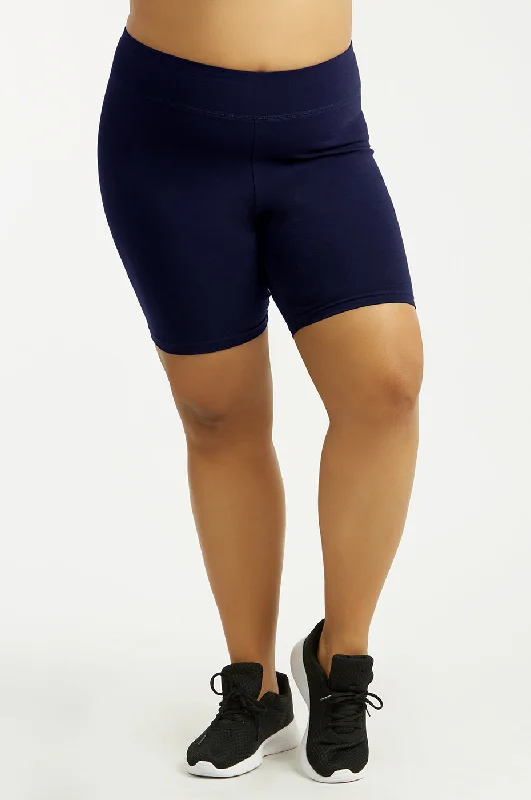 SOFRA COTTON 15 INCH LEGGING SHORTS PLUS SIZE (WP4015X_NAVY) Hip Women's Retro Hip Women's Retro SOFRA COTTON 15 INCH LEGGING SHORTS PLUS SIZE (WP4015X_NAVY) Hip Women's Retro Hip Women's Retro