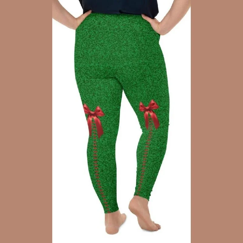 Cute Christmas Bow Plus Size Leggings purpose