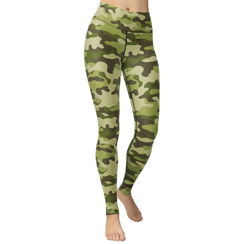 Classic Camo Yoga Leggings Luxurious Women's High -  end