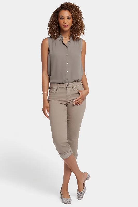 Marilyn Straight Crop Jeans - Saddlewood Artistic Women's Avant - 