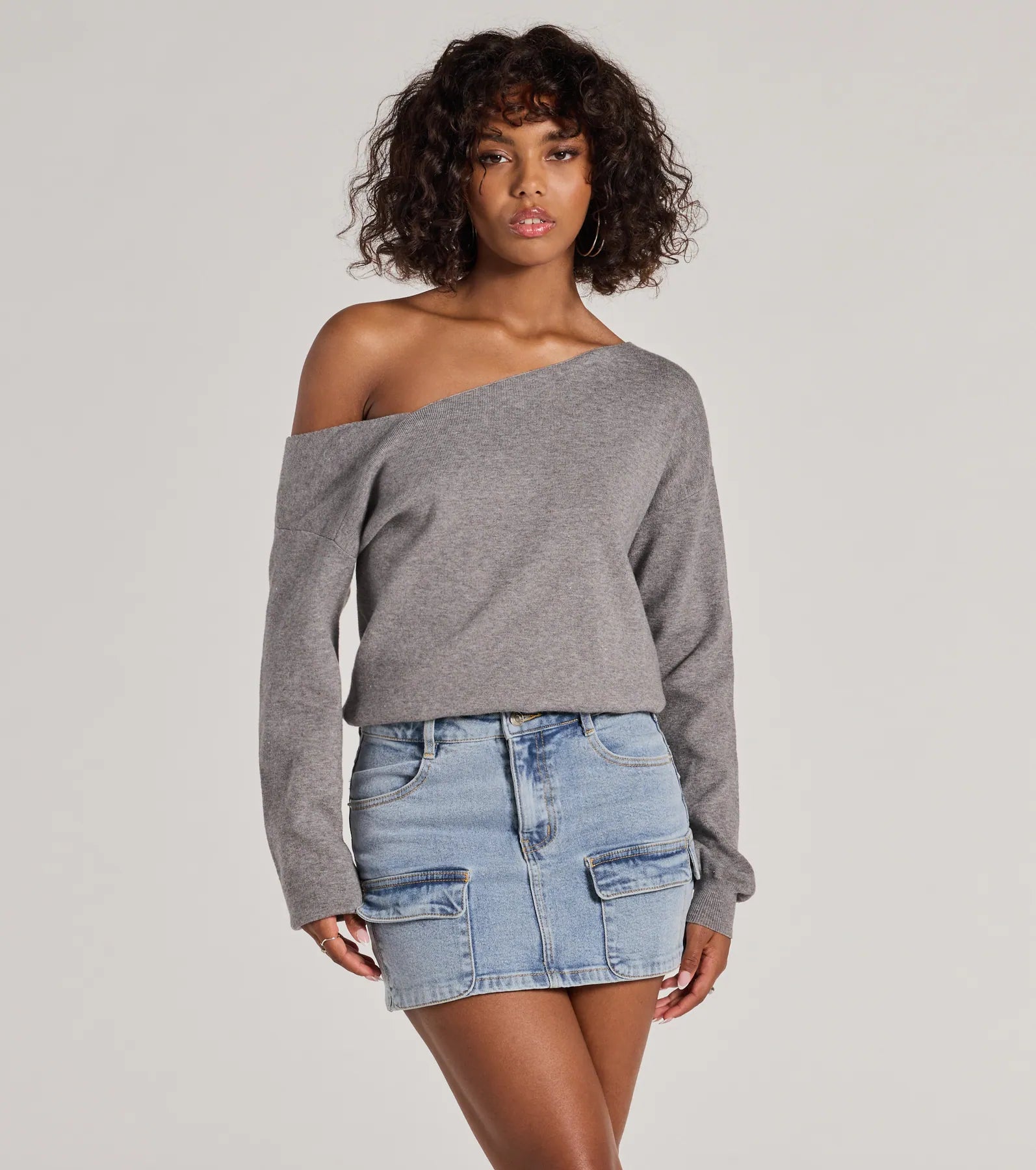 Casual Charm Asymmetrical Pullover Sweater Practical Women's Quick - dry