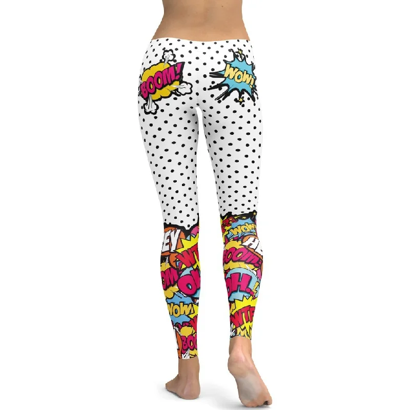 Cutest Pop Art Leggings Sophisticated Women's Tailored