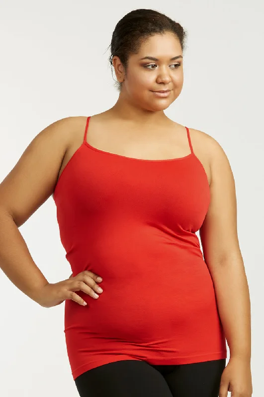 SOFRA LADIES POLY CAMISOLE PLUS SIZE (CM900X) Contemporary 