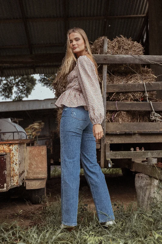 Jolene Wide Leg Jeans - Reflecting Street