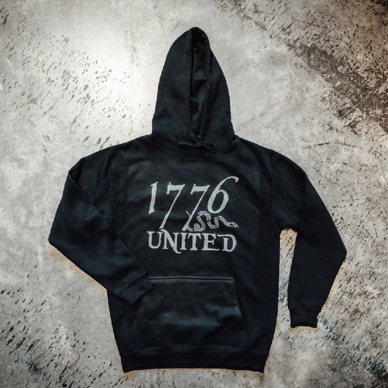 1776 United® Logo Hoodie Blacked Out (LIMITED) Trendy Women's 