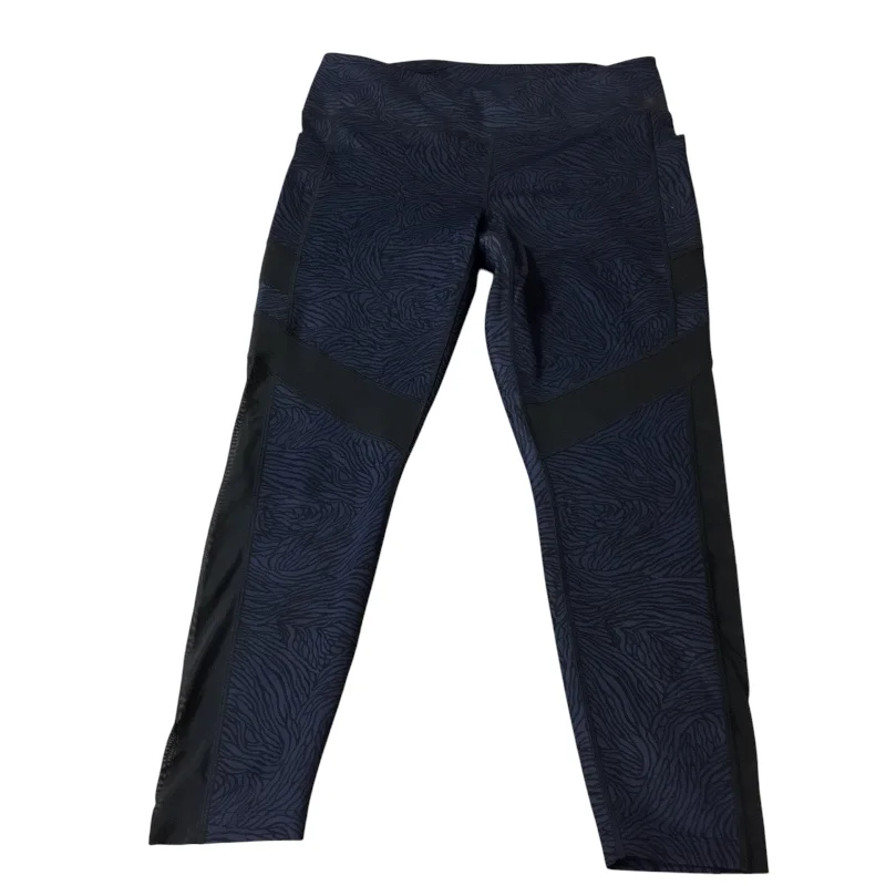 Athletic Leggings By New Balance In Blue, Size: L Gym