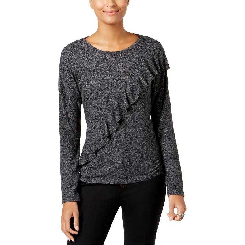 I-N-C Womens Asymmetrical Sweatshirt Refined Women's Velvet