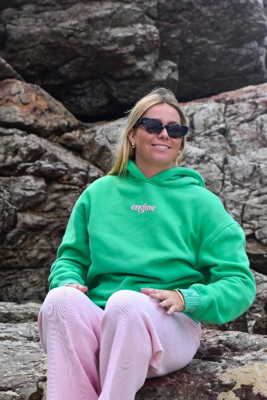 Womens Hoodie w Pocket - Foam Logo Sharp Women's Italian