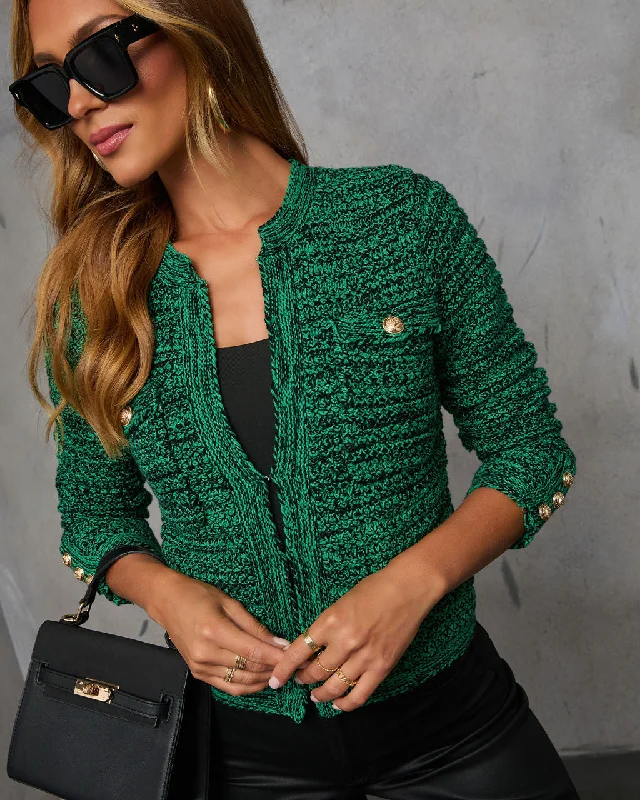 Magnolia Knit Jacket Casual Women's Loose - fitting