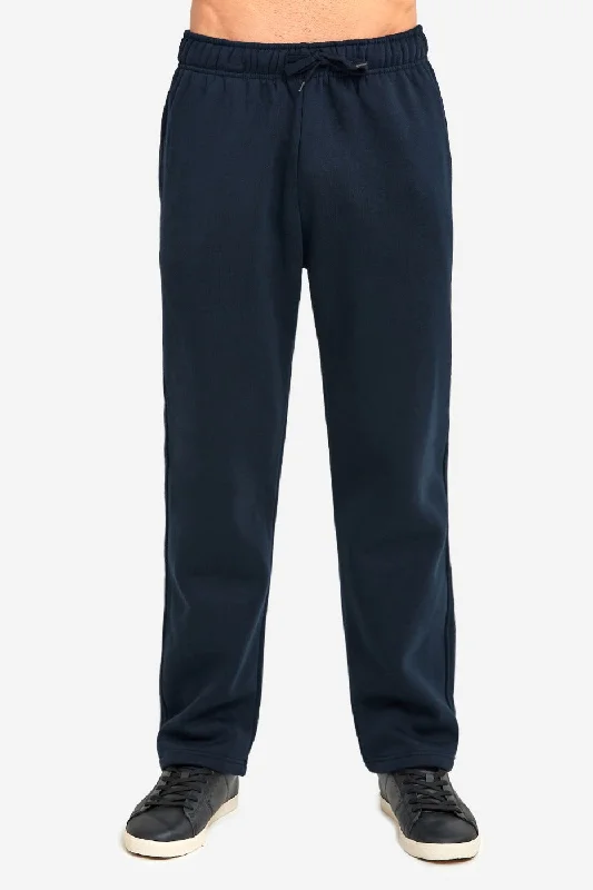 KNOCKER MEN'S HEAVY WEIGHT FLEECE SWEATPANTS (SP1000_NAVY) Sustainable Organic