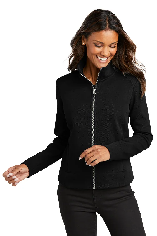 Port Authority Womens Network Fleece Full Zip Jacket - Deep Black Sporty Women's Tennis