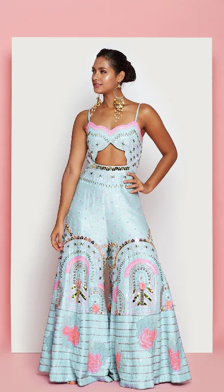 LOVE HEROIN : IVORY  EMBELLISHED JUMPSUIT Bohemian Women's Free
