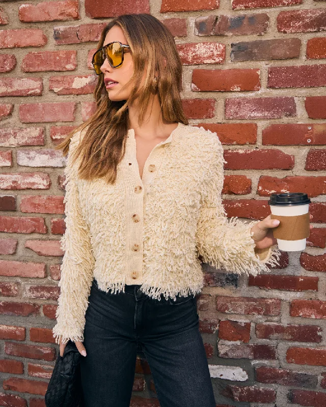 Camielle Textured Button Down Cardigan Modern Women's 