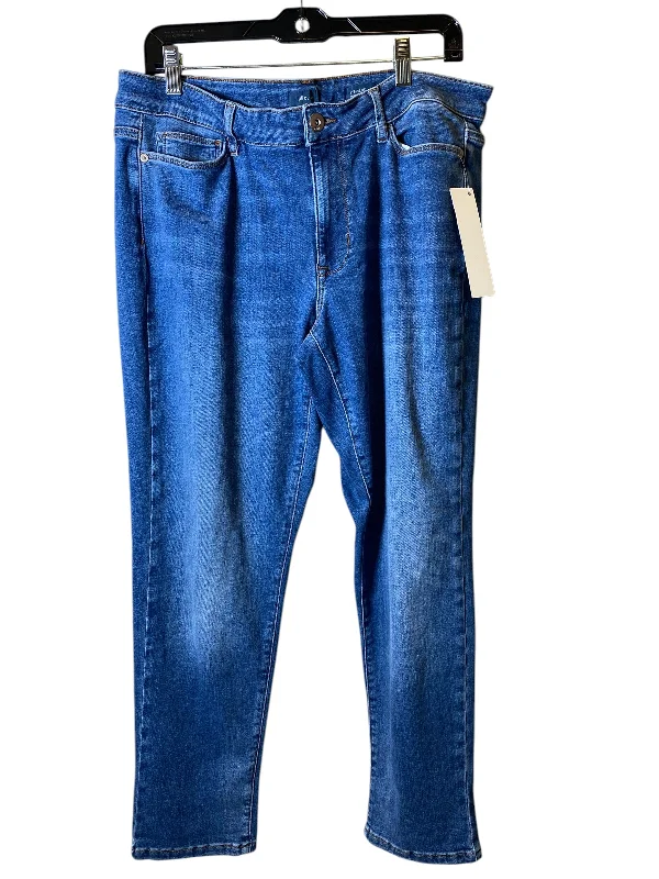 Jeans Boyfriend By Clothes Mentor In Blue, Size: 16 Relaxed Women's 