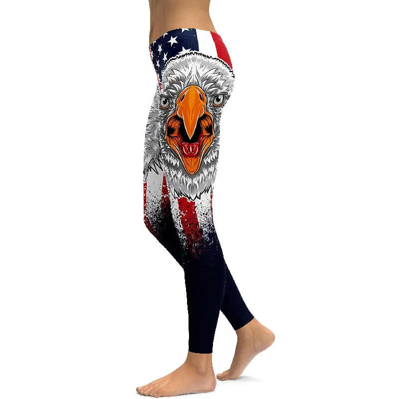 Murica Leggings Stylish Women's Neon