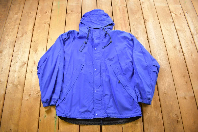 Vintage 1990s Eddie Bauer Windbreaker Jacket Preppy Women's College
