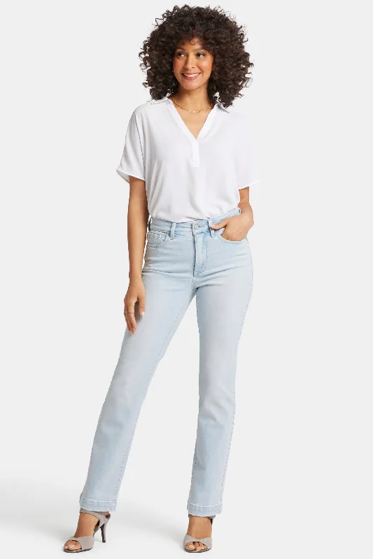 Marilyn Straight Jeans - Icy Lagoon Earthy Women's Hemp - based