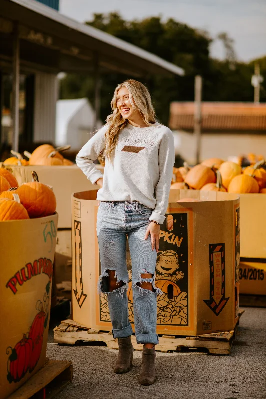 Tennessee Khaki Crewneck Fleece Traditional Women's 