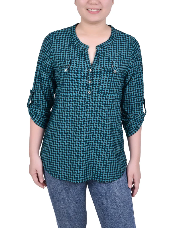 Fanfare Black Houndstooth