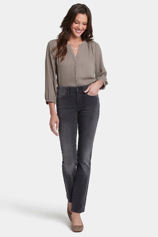 Waist-Match™ Marilyn Straight Jeans - Murcia Peaks Dapper Women's Bow - adorned