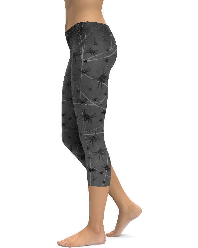 Crawling Spider Capris Minimalist Women's Casual