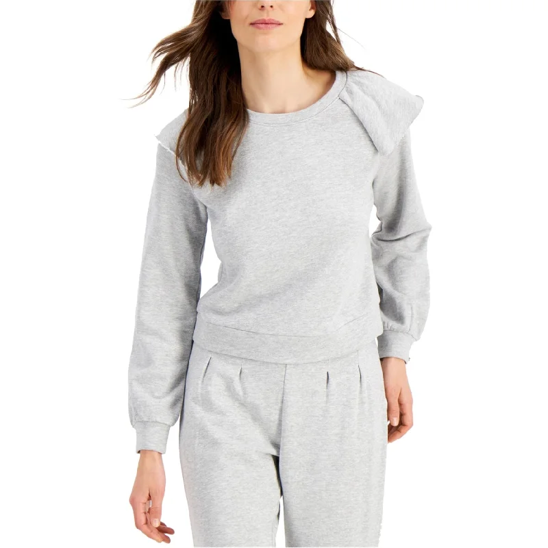I-N-C Womens Ruffled Sweatshirt Modern Women's 