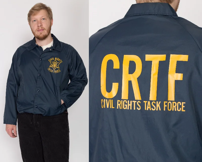 XL 90s Civil Rights Task Force Windbreaker Contemporary 