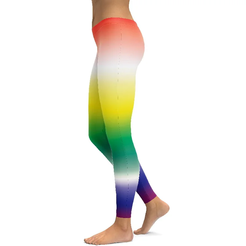 Ombre Rainbow Leggings performance