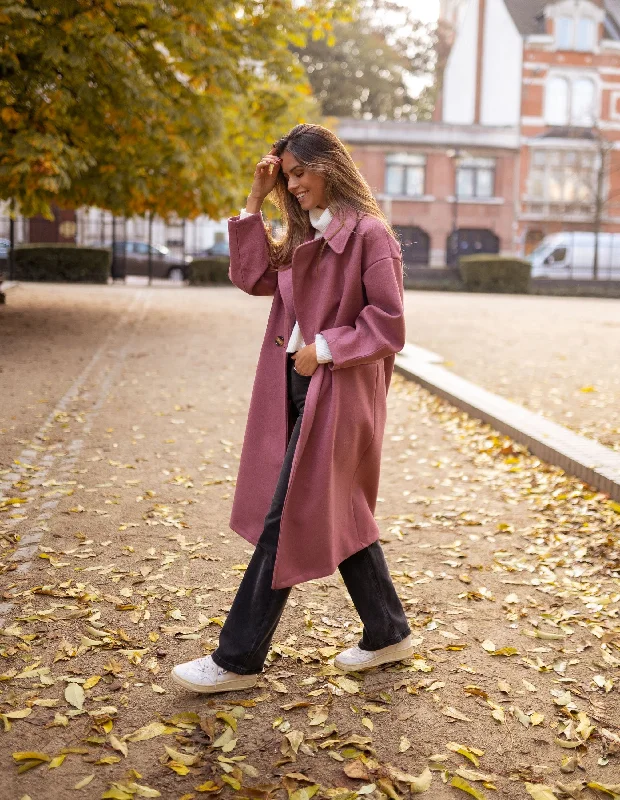 Pink Ortal Coat Sporty Women's Athleisure 