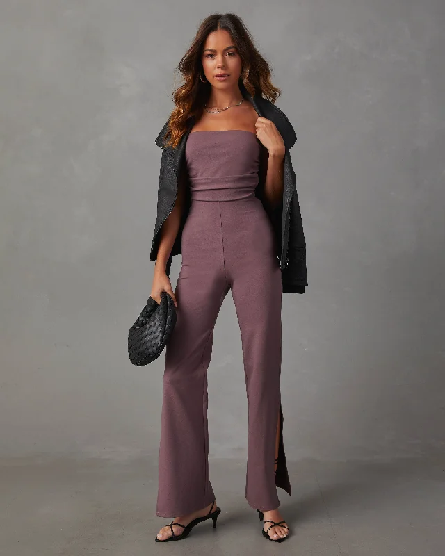 Deep In My Soul Strapless Knit Jumpsuit Modern Women's 