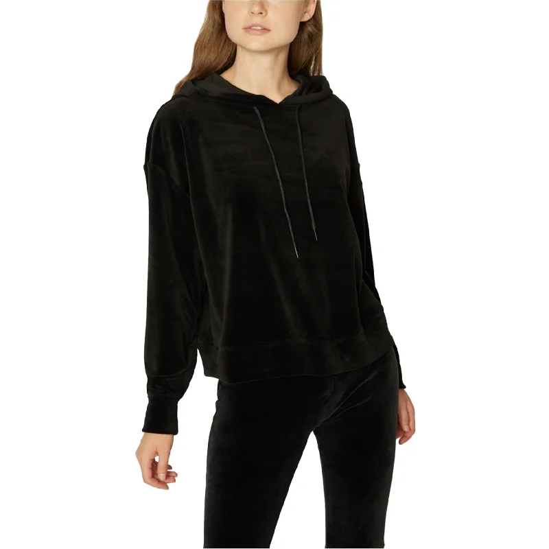 Sanctuary Clothing Womens Velour Hoodie Sweatshirt Cashmere Cashmere